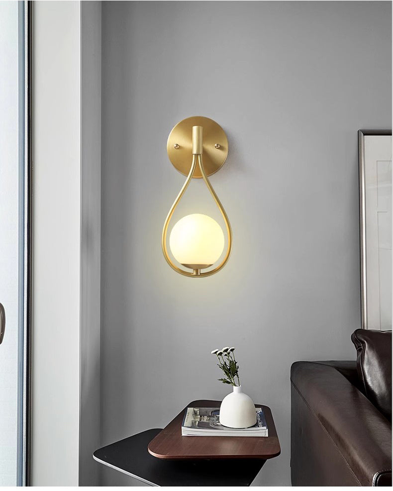 Hemali Brass Wall Sconce Lighting Bathroom Vanity Light Sconces Wall Lights for Living Room Bedroom Hallway Kitchen Bathroom Mirror Wall Lamp