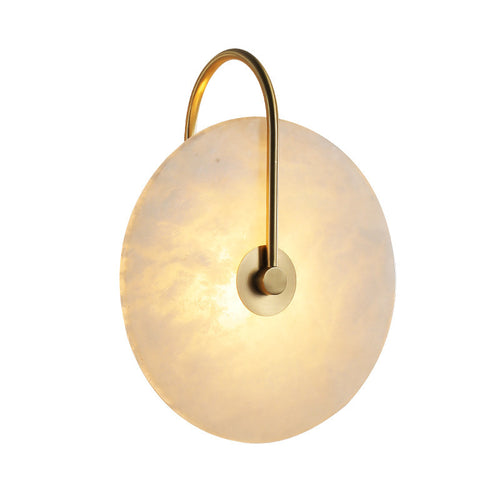 Hemali Alabaster Stone Wall Sconces bedroom round wall lighting living room foyer bathroom mirror vanity lighting wall lamp