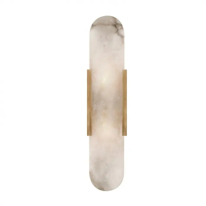 Hemali Alabaster Stone Wall Sconces bedroom hotel living room long flat wall lighting bathroom mirror vanity wall lamp
