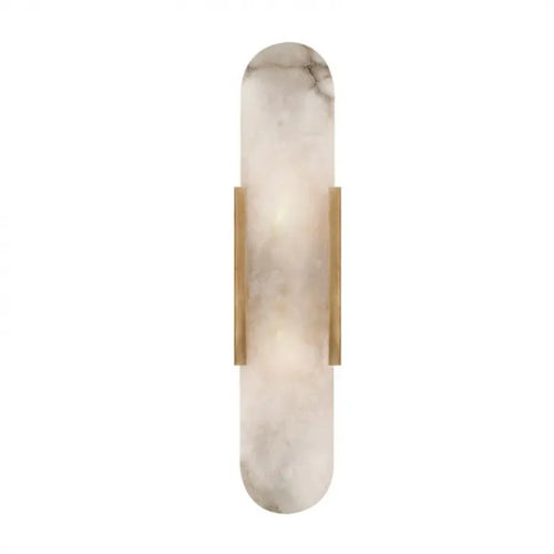 Hemali Alabaster Stone Wall Sconces bedroom hotel living room long flat wall lighting bathroom mirror vanity wall lamp