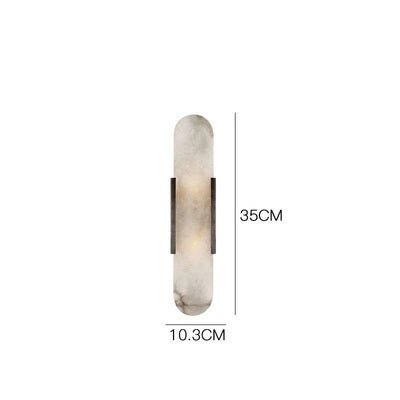 Hemali Alabaster Stone Wall Sconces bedroom hotel living room long flat wall lighting bathroom mirror vanity wall lamp
