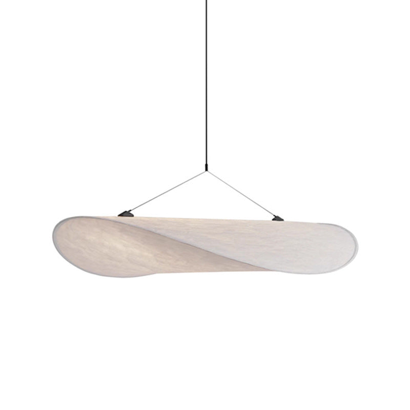 Hemali Tense Pendant Lamp 15.7in Dia.400MM White Fabric Round Circular Pendant Light Silk Round Chandelier suspension lamp
