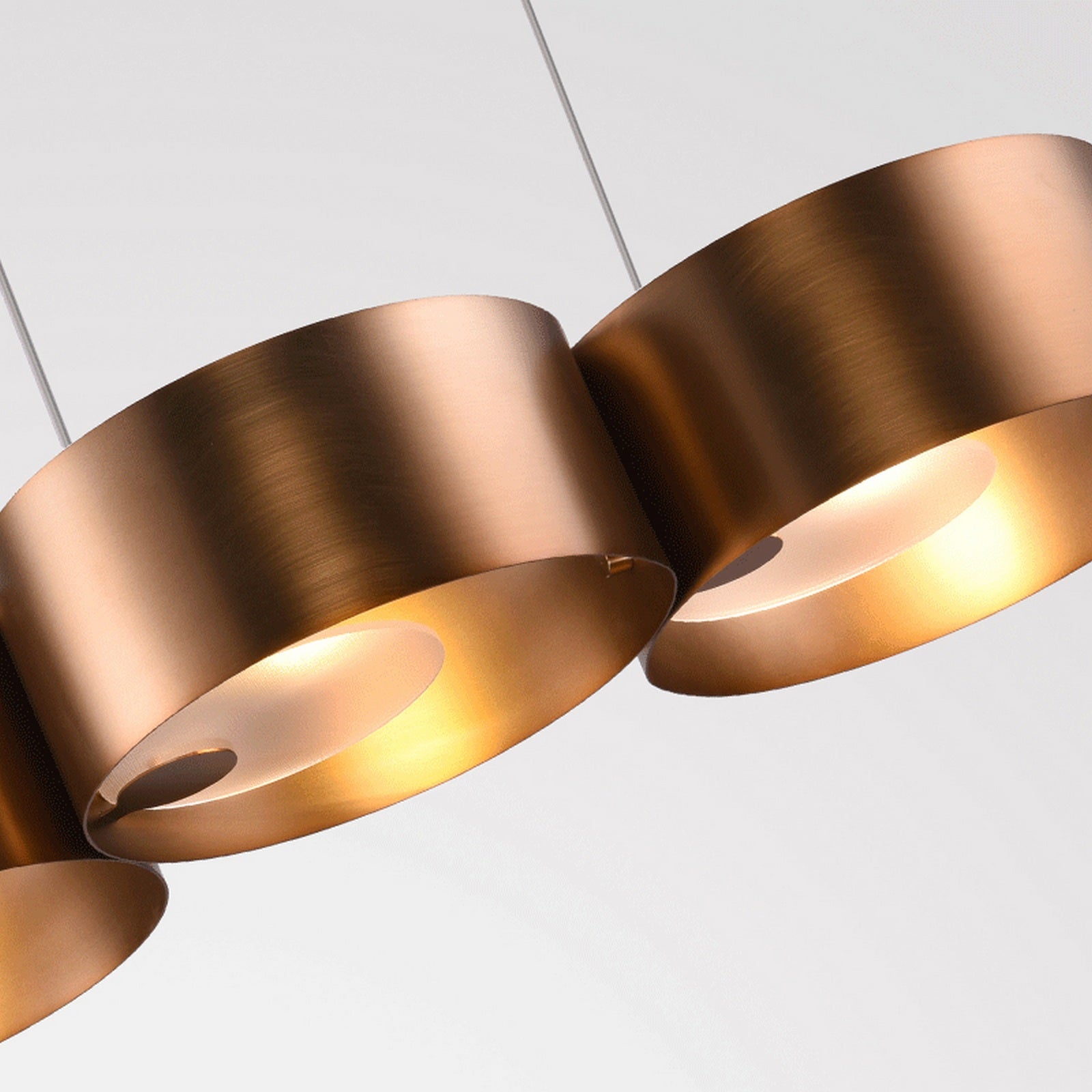 Hemali G9x6 Lights Pendant lamp Brass Color Suspension Lighting