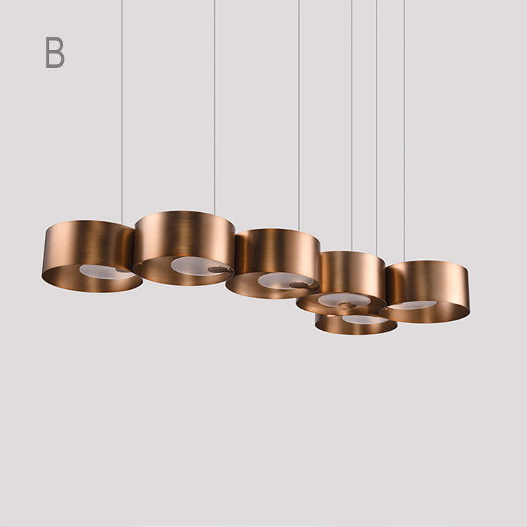 Hemali G9x6 Lights Pendant lamp Brass Color Suspension Lighting
